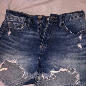 High rise Vintage stretch curvy mom jean shorts